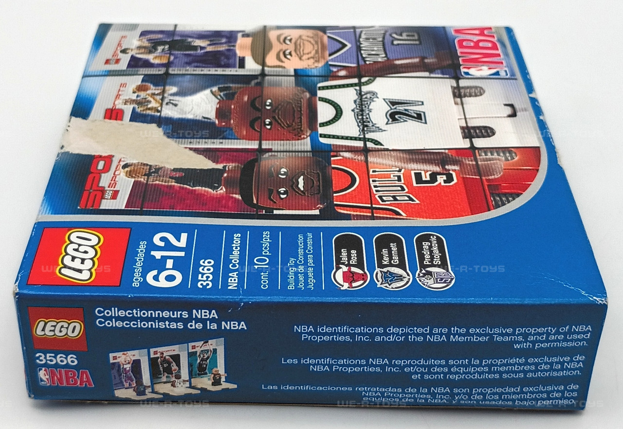 NBA LEGO Mini Figures 3566 10 Pc Set Jalen Rose Kevin Garnett
