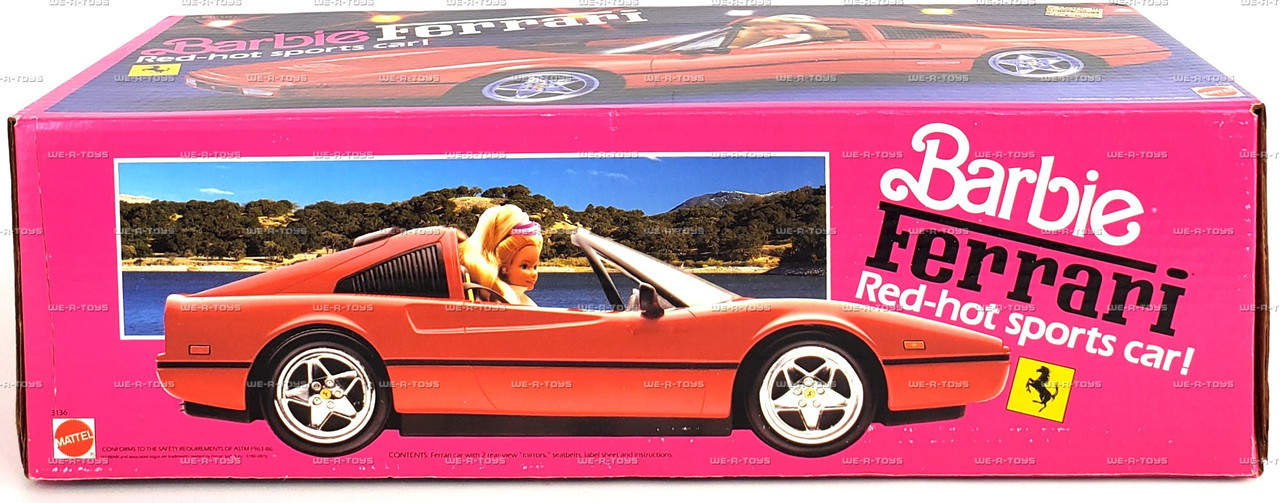 Barbie Ferrari Red-Hot Sports Car 1987 Mattel #3136 - We-R-Toys