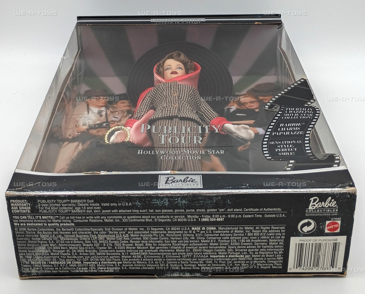 Publicity Tour Barbie Doll Hollywood Movie Star Collection 2000