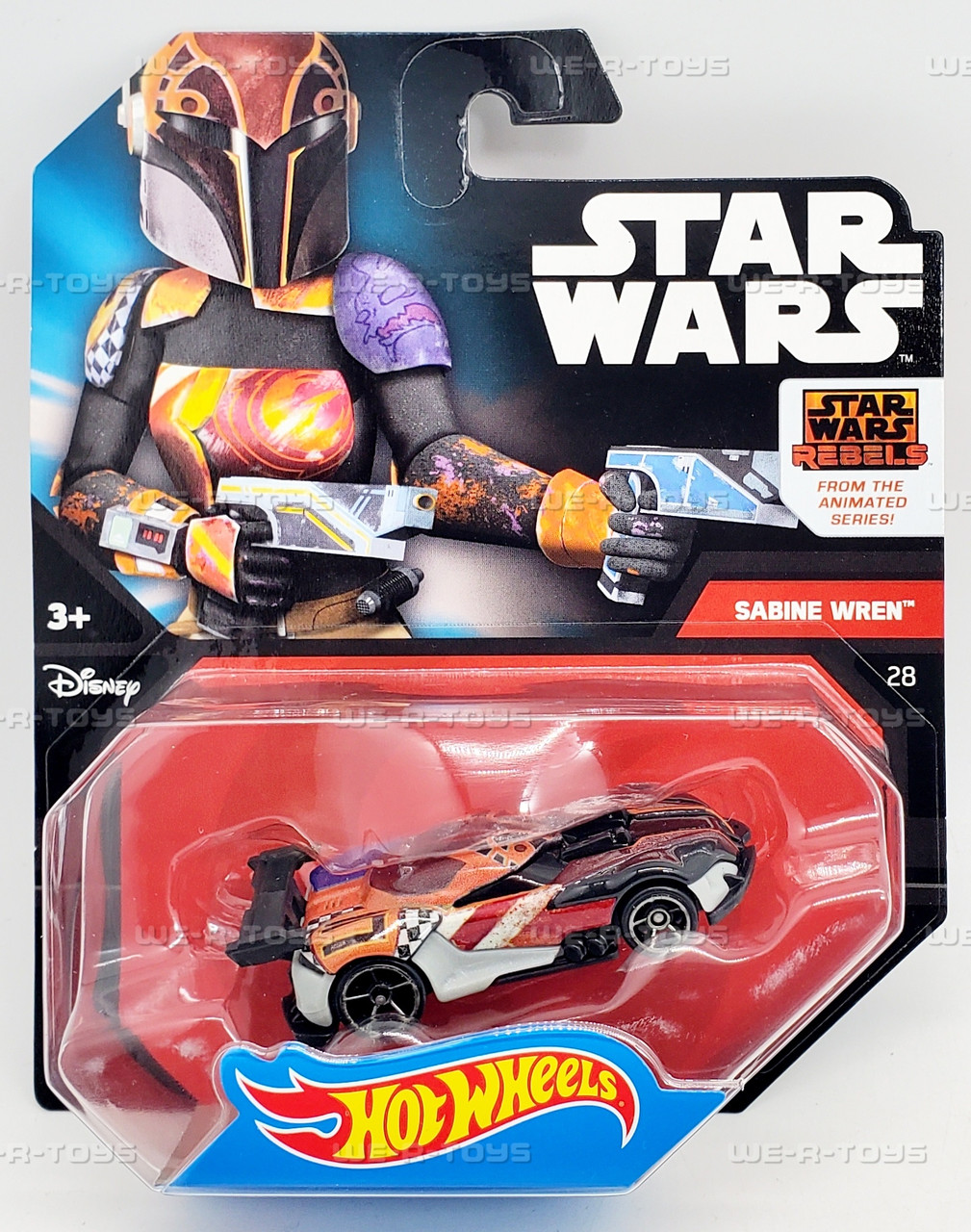 Hot Wheels Star Wars Rebels Sabine Wren Character Car 2014 Mattel