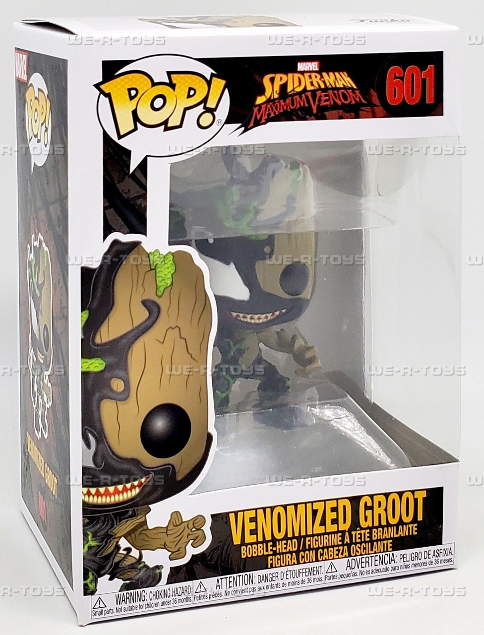 Funko POP Marvel Venom Venomized Groot 601 Bobble Head Figure - We