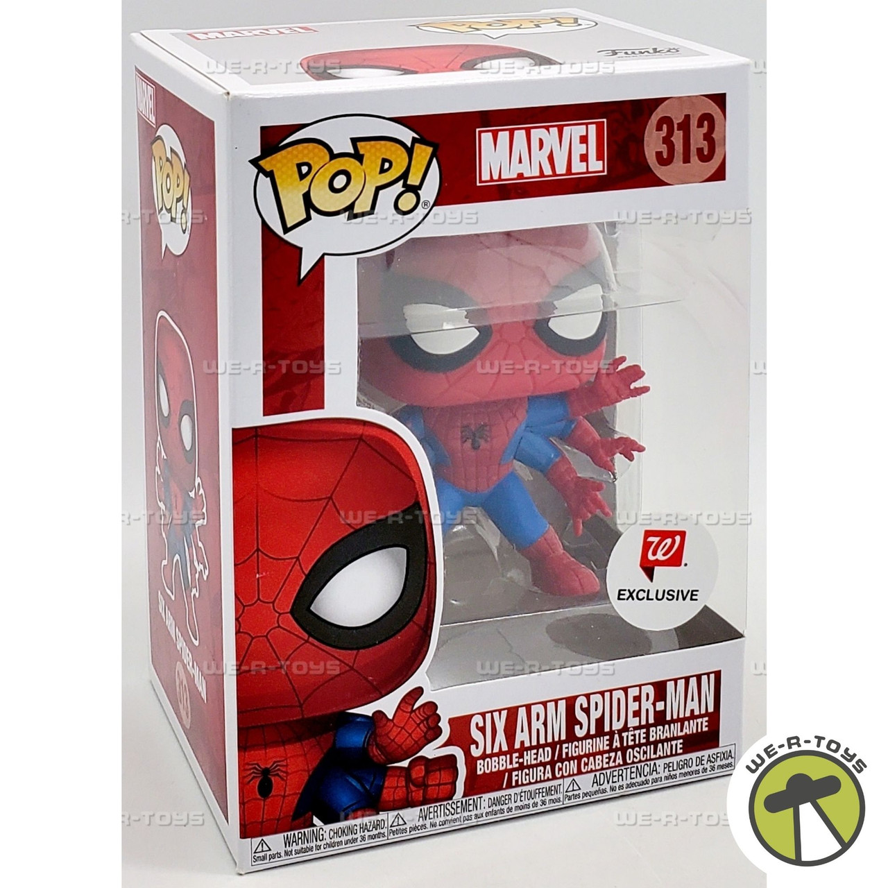 Funko POP Marvel Six Arm Spider-Man 313 Bobble Head Figure - We-R-Toys