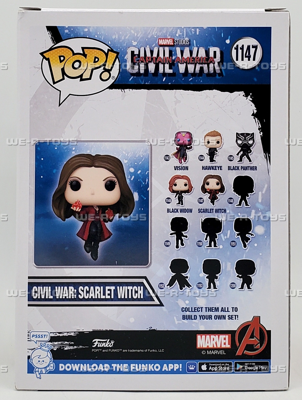 Funko POP Marvel Captain America Civil War Scarlet Witch 1147