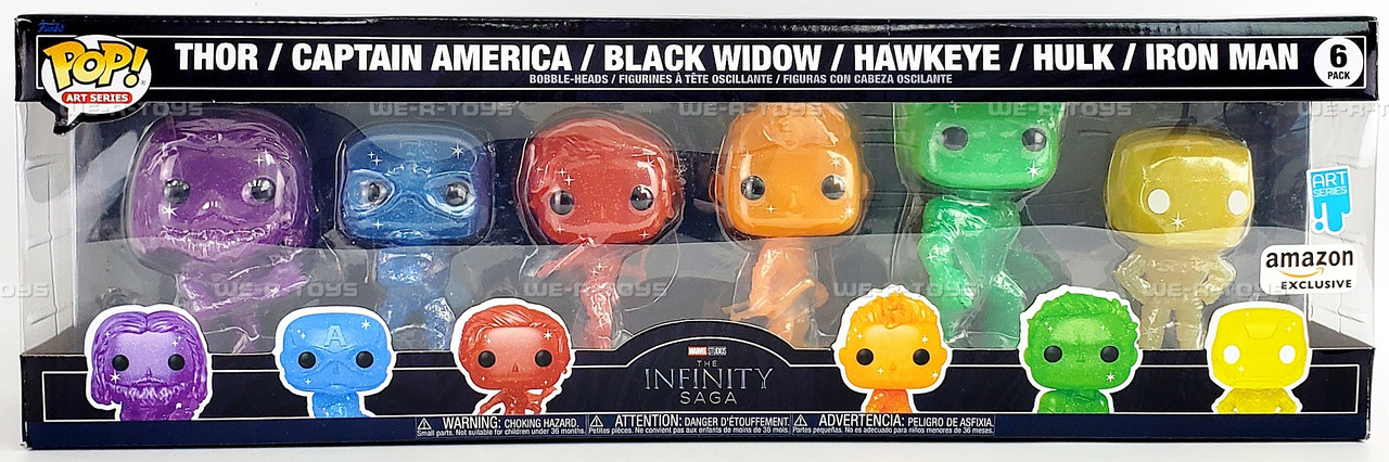 Funko POP Artist Series Marvel Infinity Saga Avengers with Base 6
