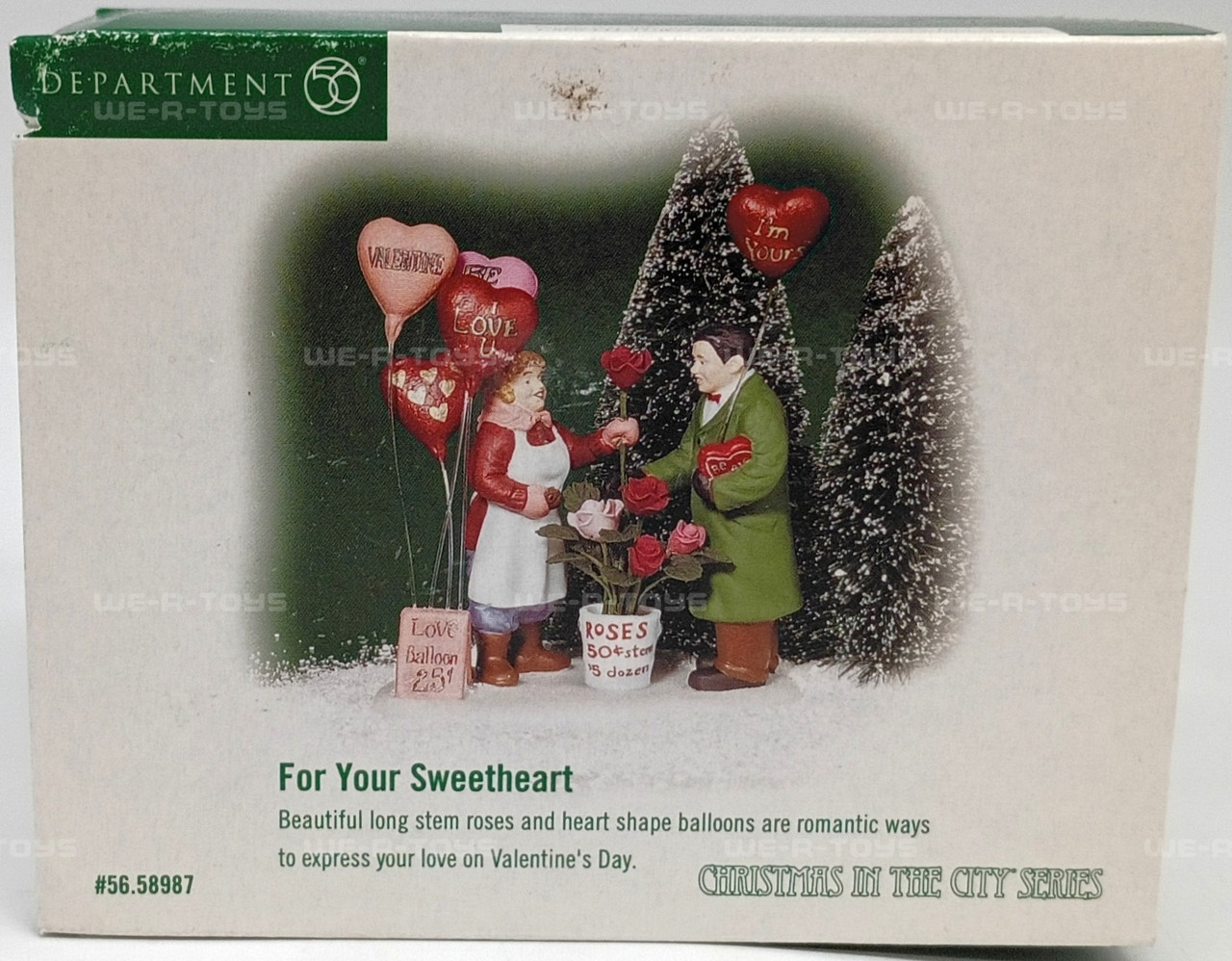 Department 56 For Your Sweetheart Christmas In The City Series Village Accessory - We-R-Toys Department 56 For Your Sweetheart Christmas In The City Series Village Accessory - We-R-Toys