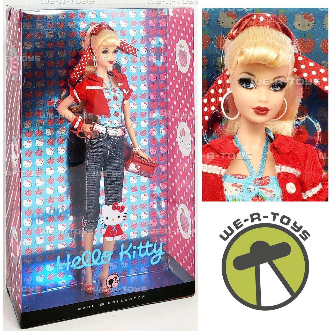Hello Kitty Barbie Collector Doll Pink Label 2008 Mattel #M9958