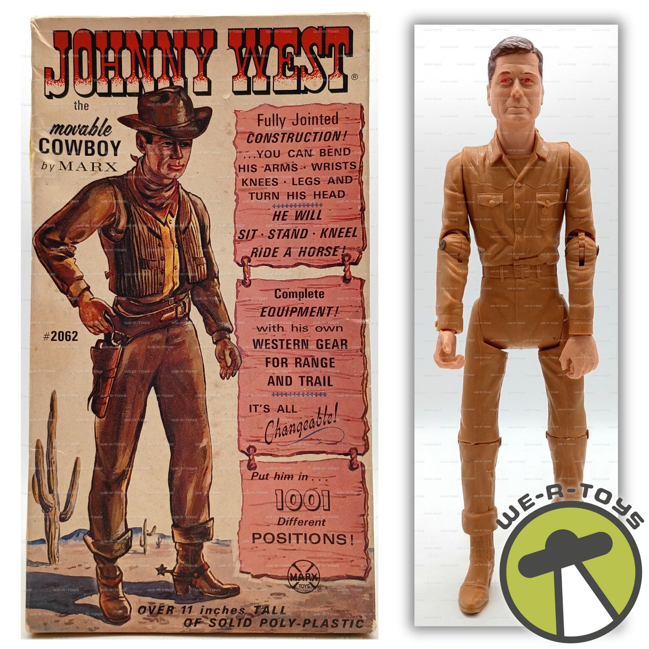 Johnny West The Movable Cowboy by Marx 1960s Action Figure
