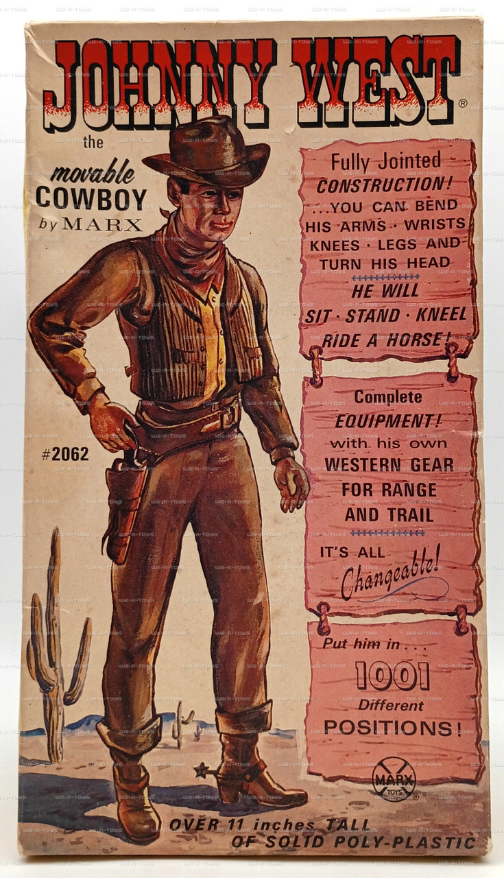 Johnny West The Movable Cowboy by Marx 1960s Action Figure