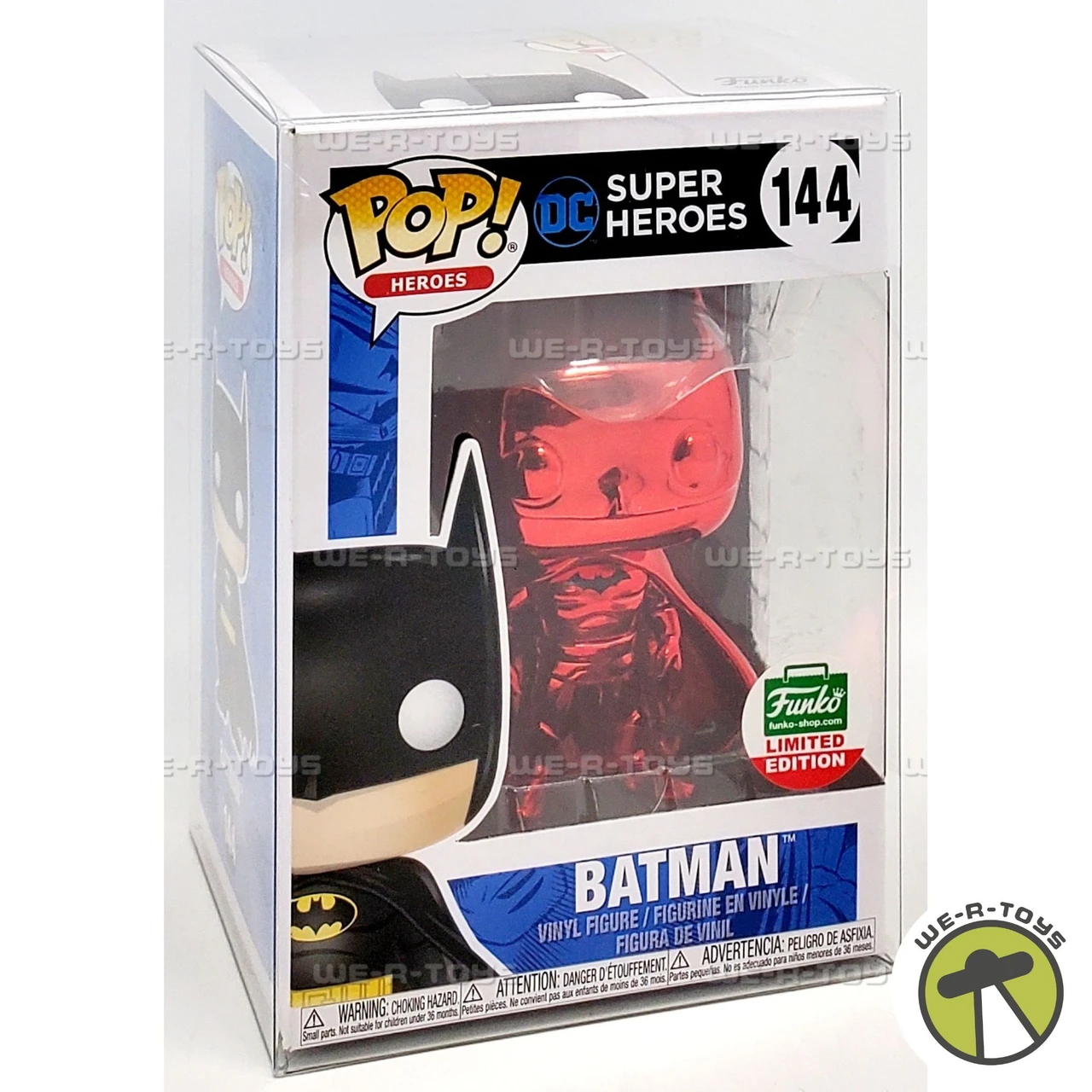 Funko POP Heroes DC Super Heroes 144 Batman Red Chrome Vinyl