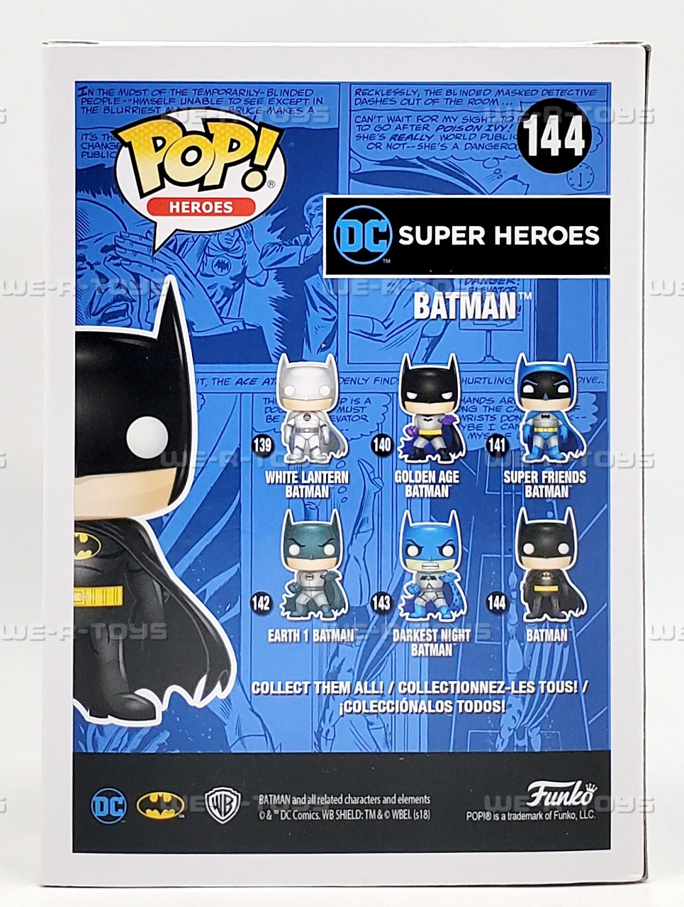 Funko POP Heroes DC Super Heroes 144 Batman Red Chrome Vinyl