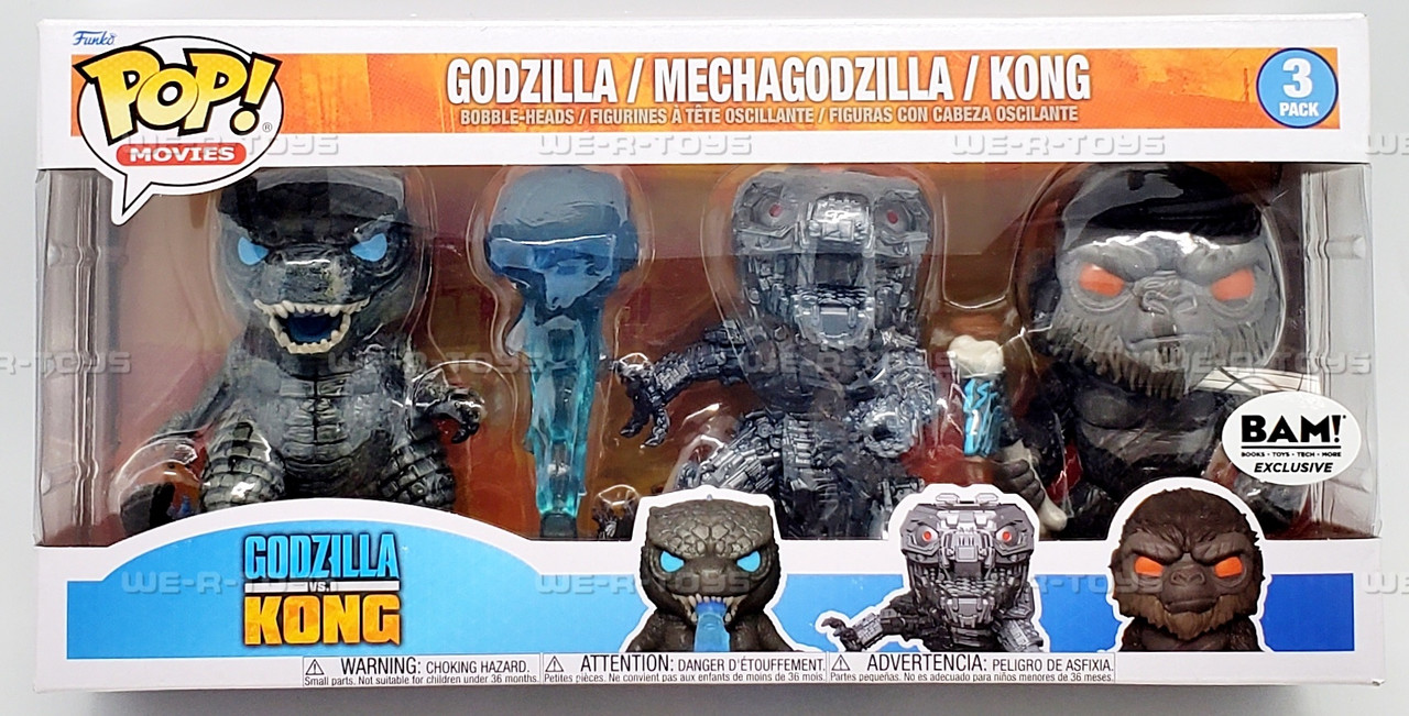 Funko POP Movies Godzilla vs Kong Godzilla Mechagodzilla and Kong