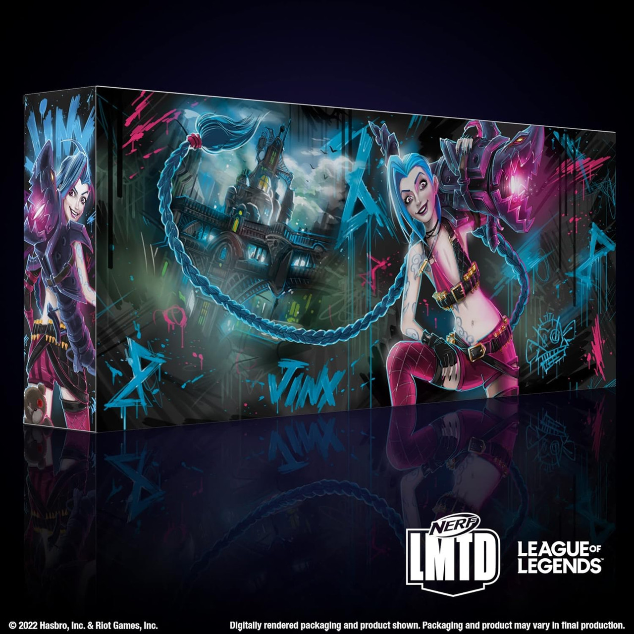 League of Legends NERF LMTD Jinx Fishbones Blaster - We-R-Toys