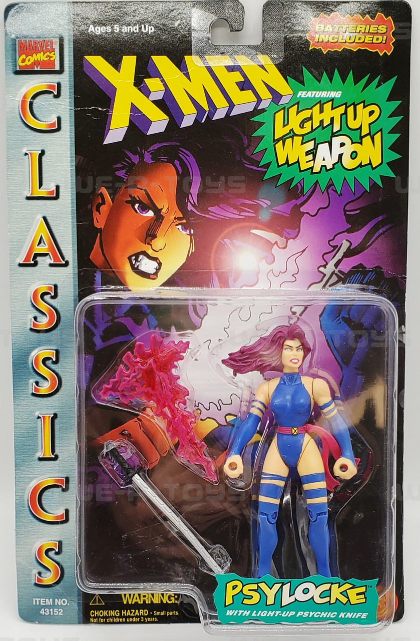 Marvel X-Men Classics Psylocke & Light Up Psychic Knife 1996 Toy