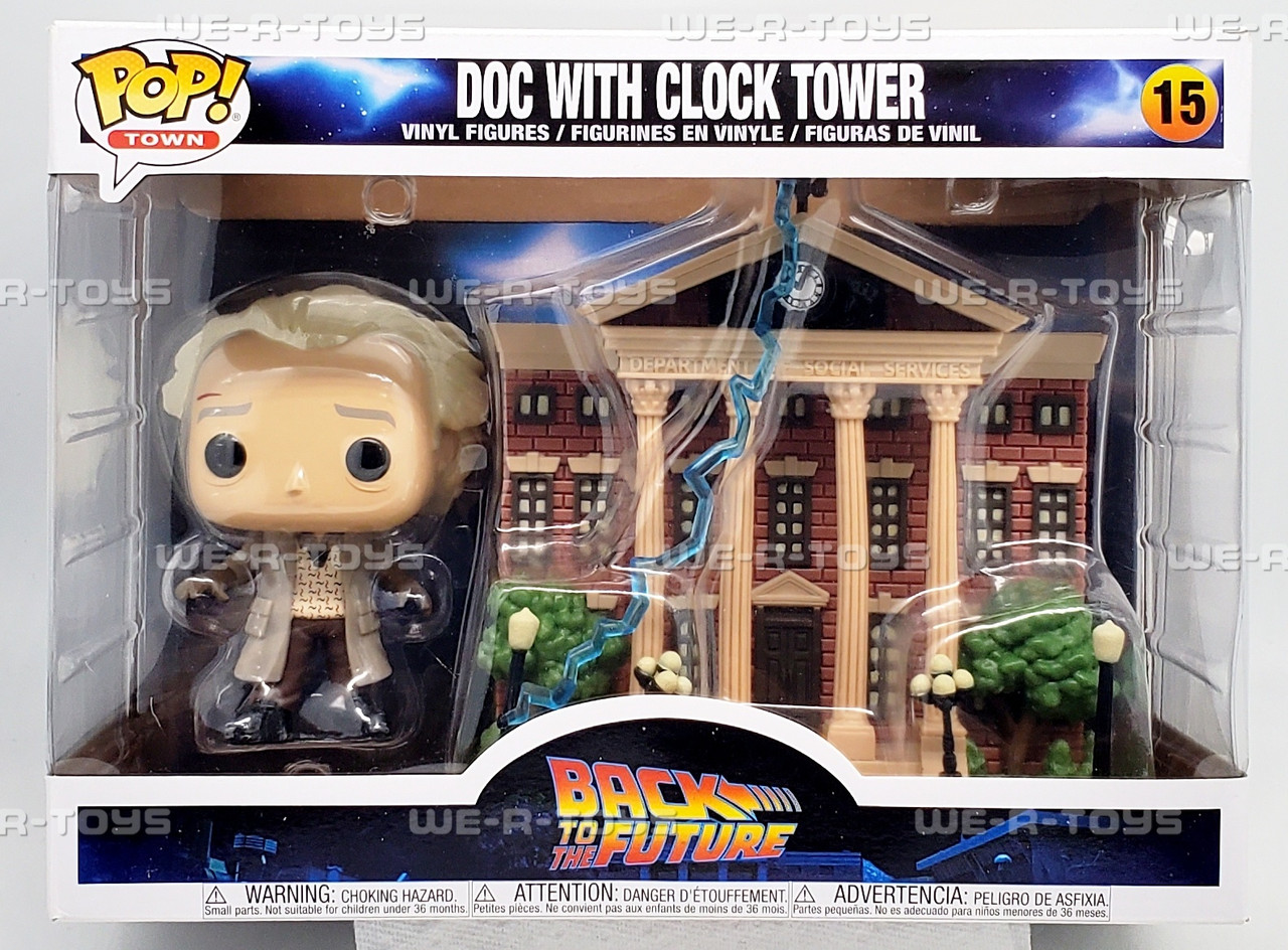 Funko POP Town Back to The Future Doc with Clock Tower 15 Vinyl