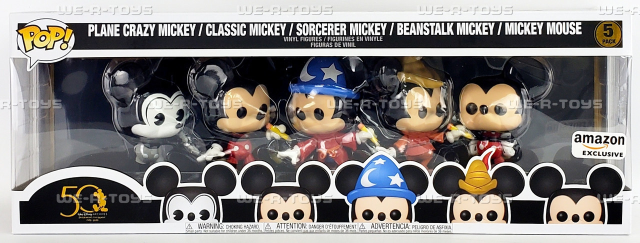 Funko POP Disney Archives Mickey Mouse 5 Pack Vinyl Figure Set