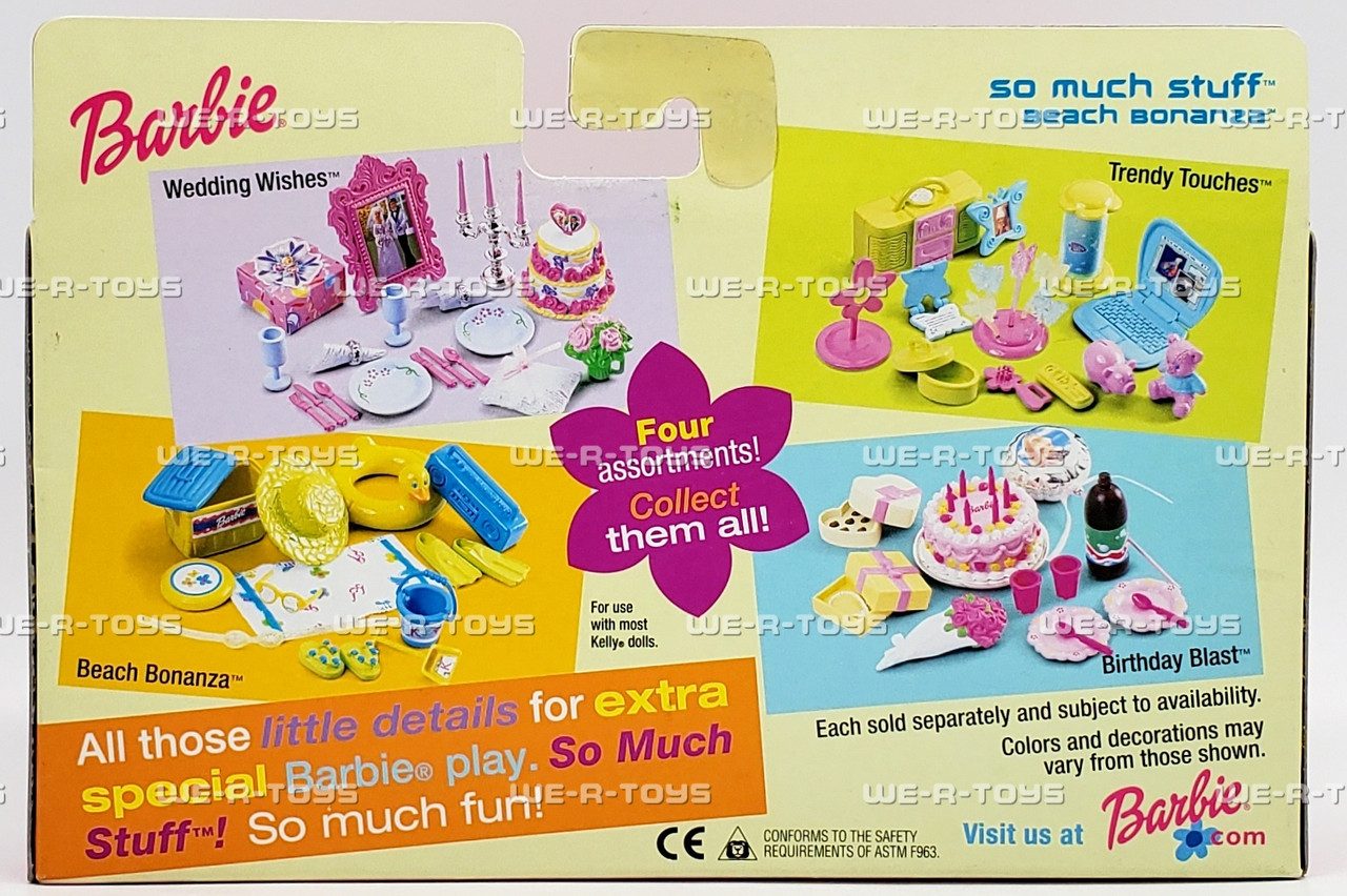 Barbie So Much Stuff Beach Bonanza Accessory Set 2001 Mattel 88815