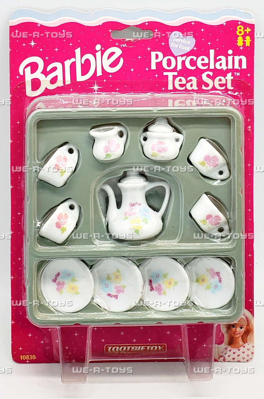 Barbie Porcelain Tea Set 1998 Tootsie Toy 10830 - We-R-Toys