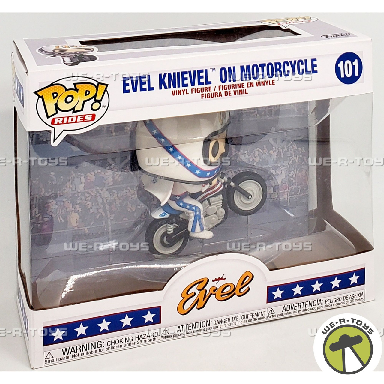 Funko POP Rides Evel Knievel on Motorcycle 101 Vinyl Figure 49942