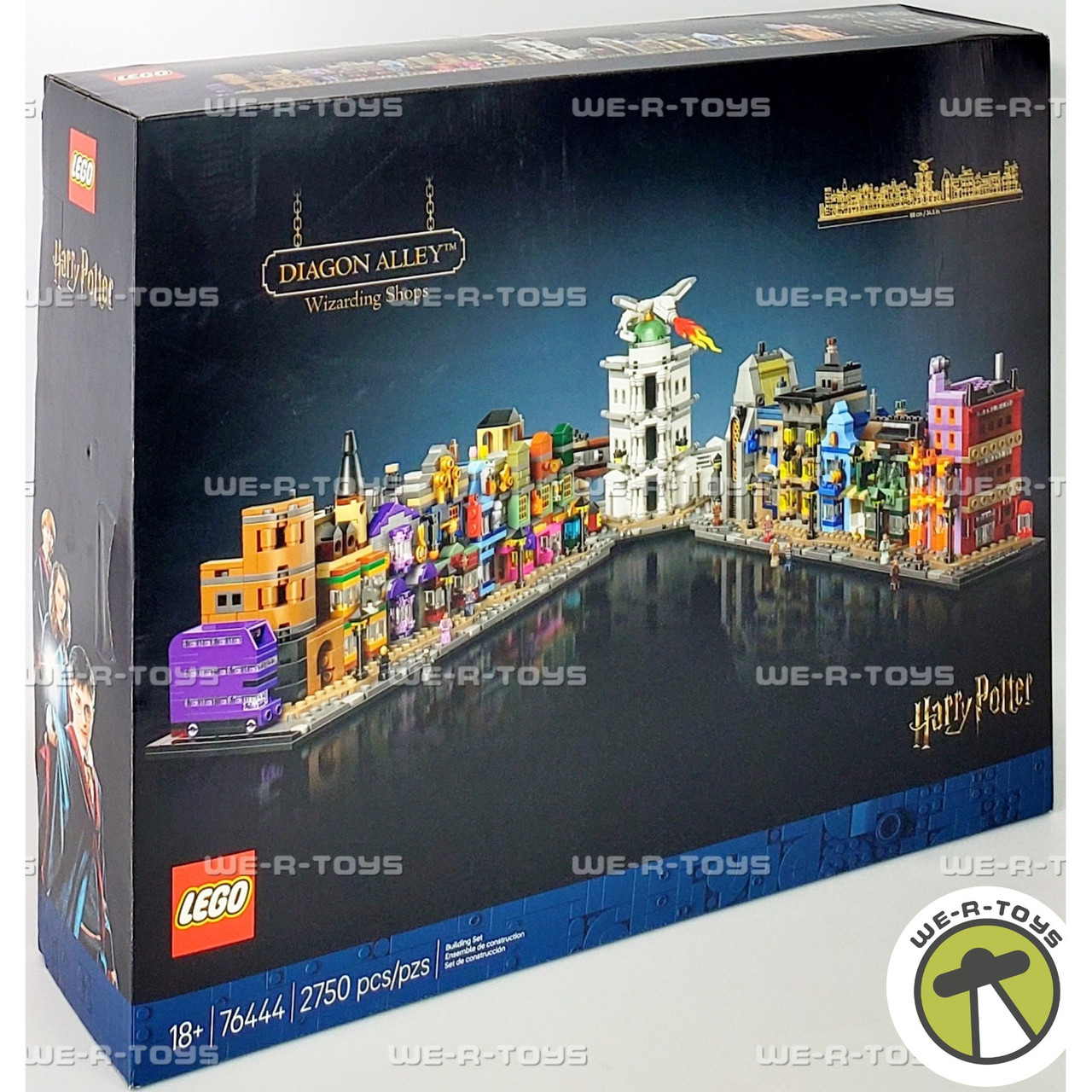 LEGO Harry Potter Diagon Alley Wizarding Shops 2750 Piece Building