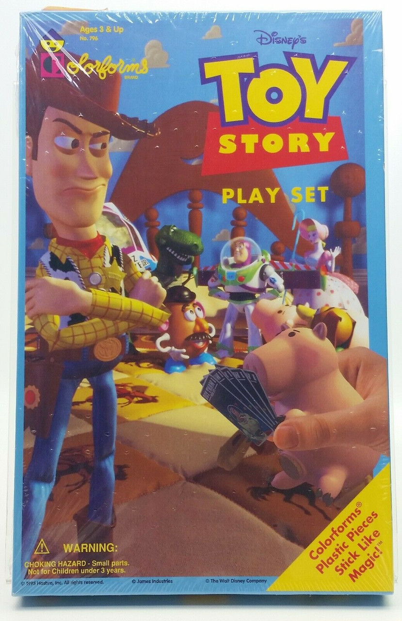 1995 Hasbro Disney's Toy Story Color Forms Play Set 796 NRFB
