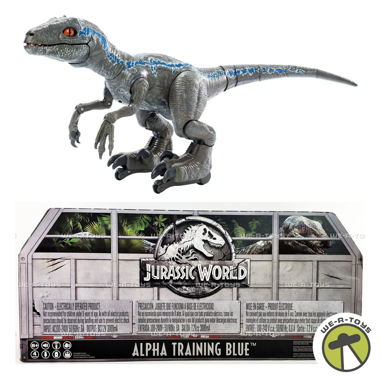 Jurassic World Alpha Training Blue Electronic Dinosaur 2018 Mattel