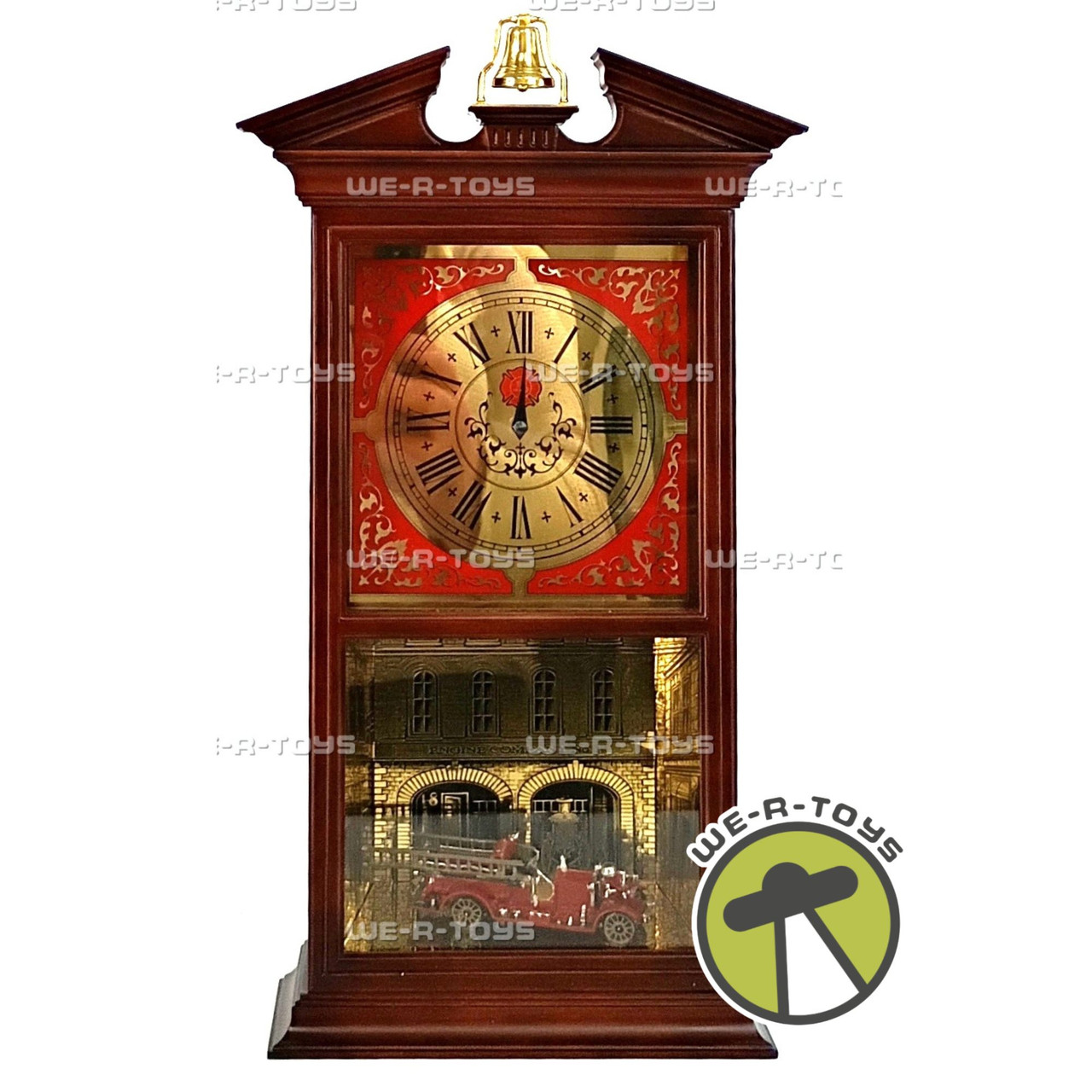 Franklin Mint Ahrens Fox Fire Engine Clock Featuring Ahrens-Fox