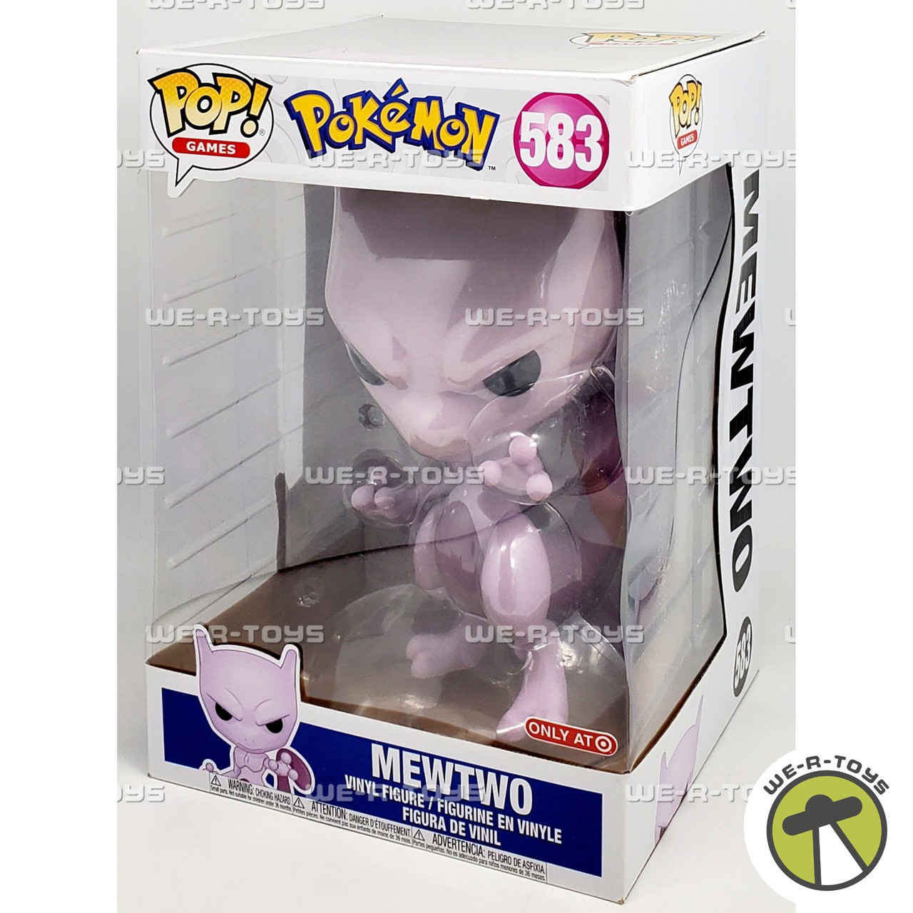 Funko POP Games 583 Pokemon Mewtwo 10 Inch Vinyl Figure - We-R-Toys