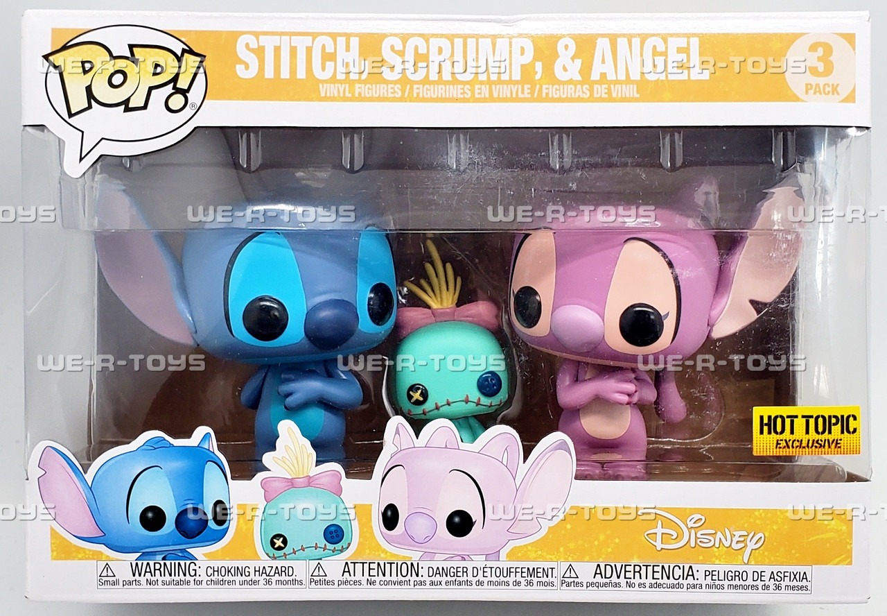 Funko Pop! Disney フィギュア 3体セット Funko POP Disney Stitch Scrump and Angel Vinyl Figure 3 Pack - We