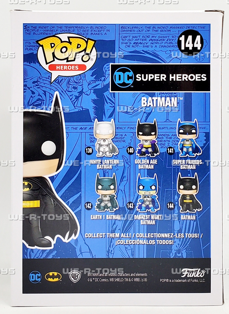 Funko POP Heroes DC Super Heroes Orange Chrome Batman 144 Vinyl