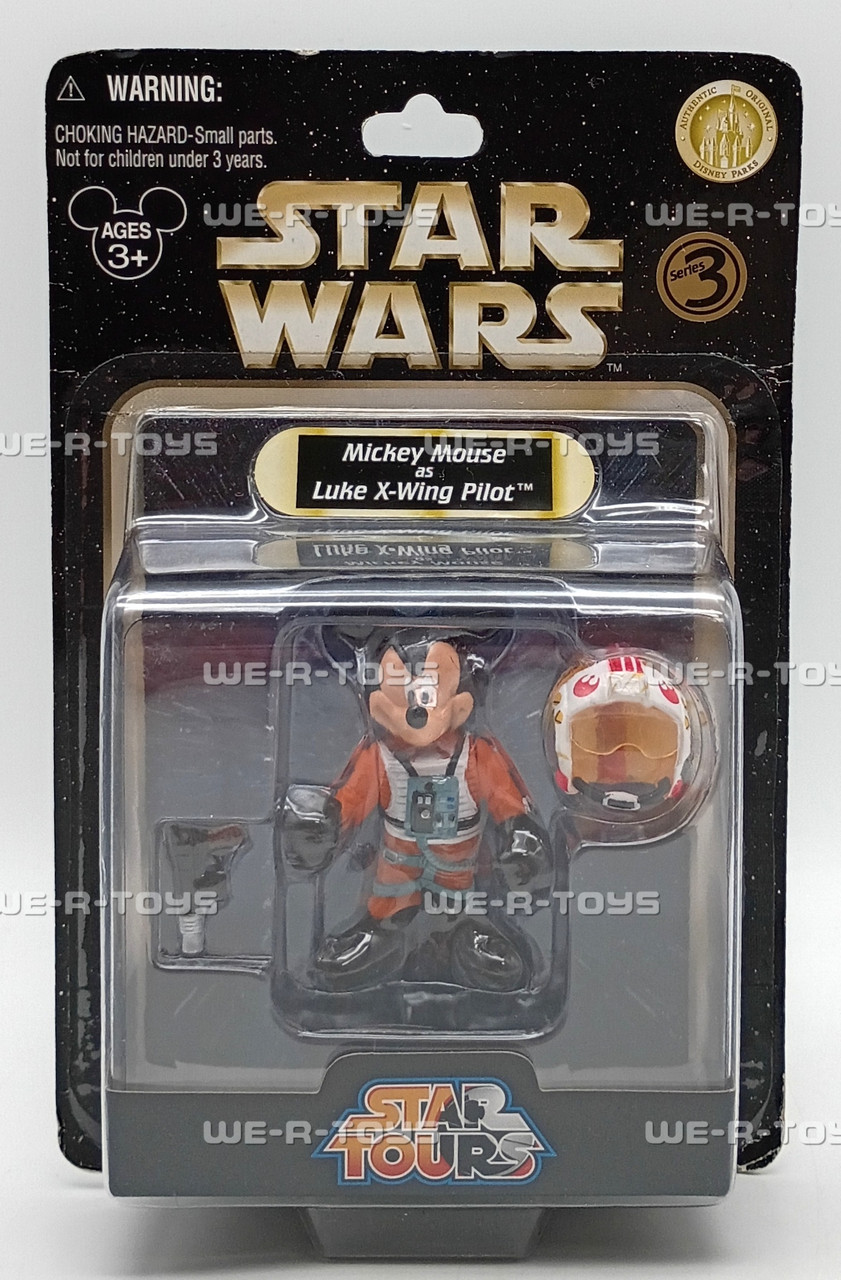 Star Wars Disney Star Tours Mickey Mouse as Luke X-Wing Pilot