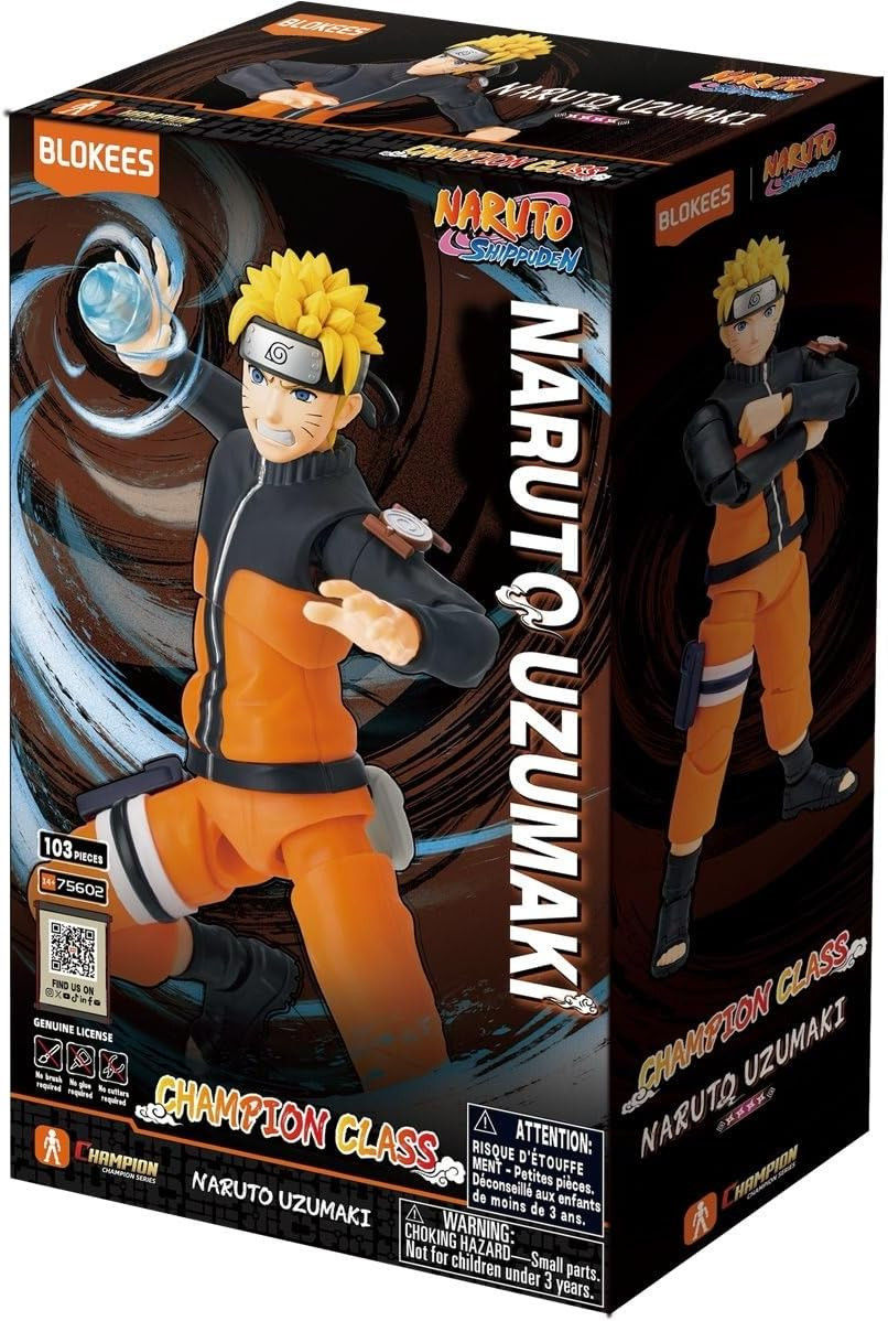 Naruto Champion Class 02 Naruto Uzumaki Model Kit Blokees - We-R-Toys