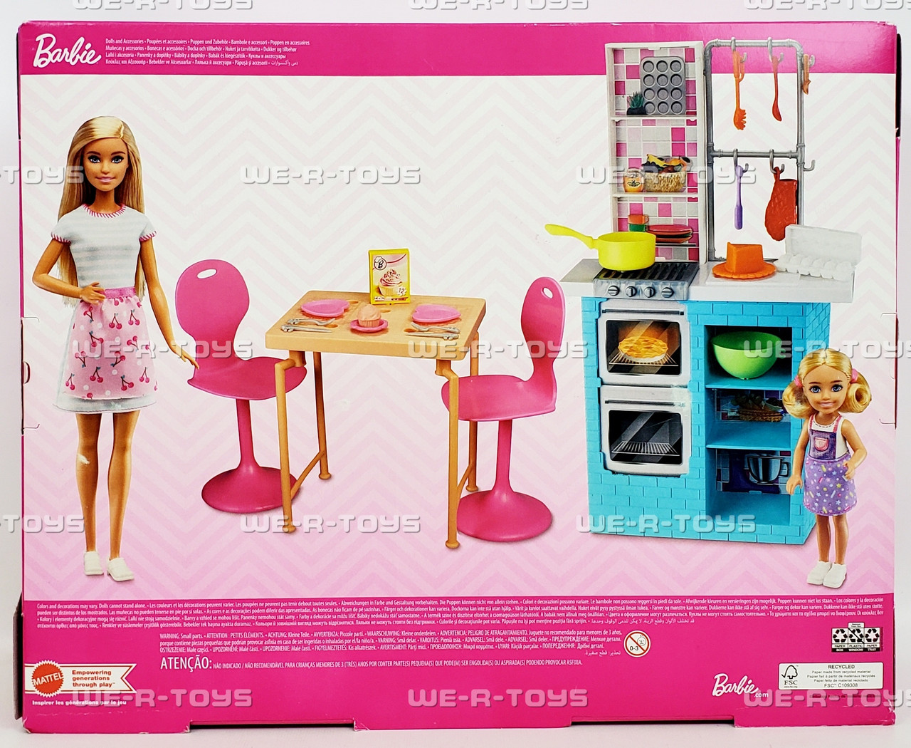 Barbie and Chelsea Baking Playset 2022 Mattel HBX03 - We-R-Toys