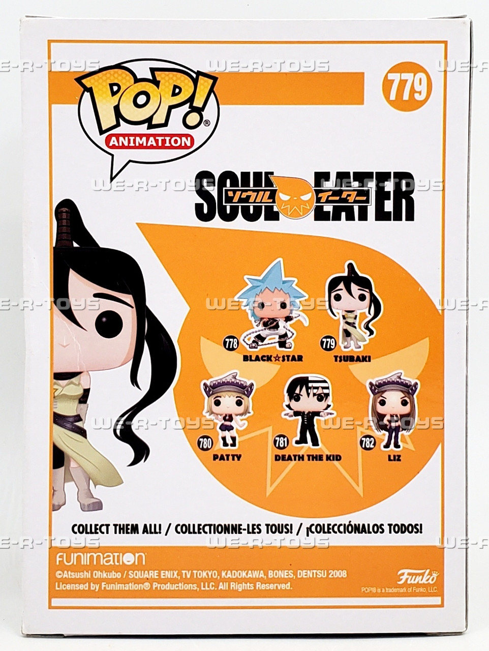 Funko TSUBAKI フィギュア SOUL EATER 779 Funko POP Animation Soul Eater Tsubaki 779 Vinyl Figure - We-R-Toys