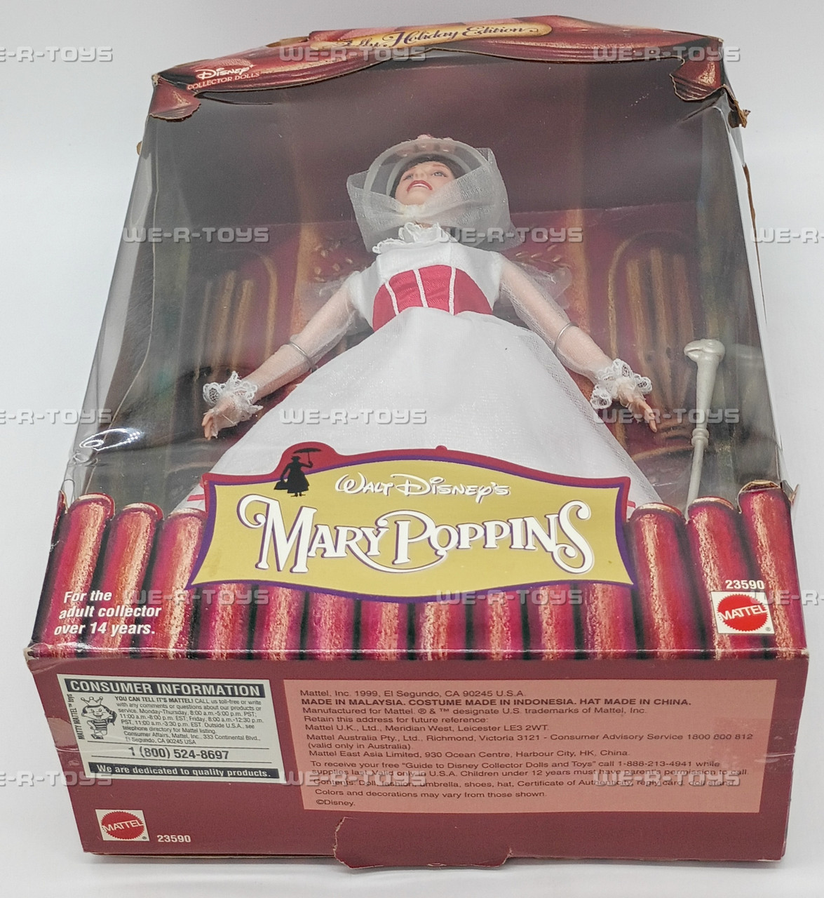 Mary Poppins Jolly Holiday Edition Disney Collector Doll 1999