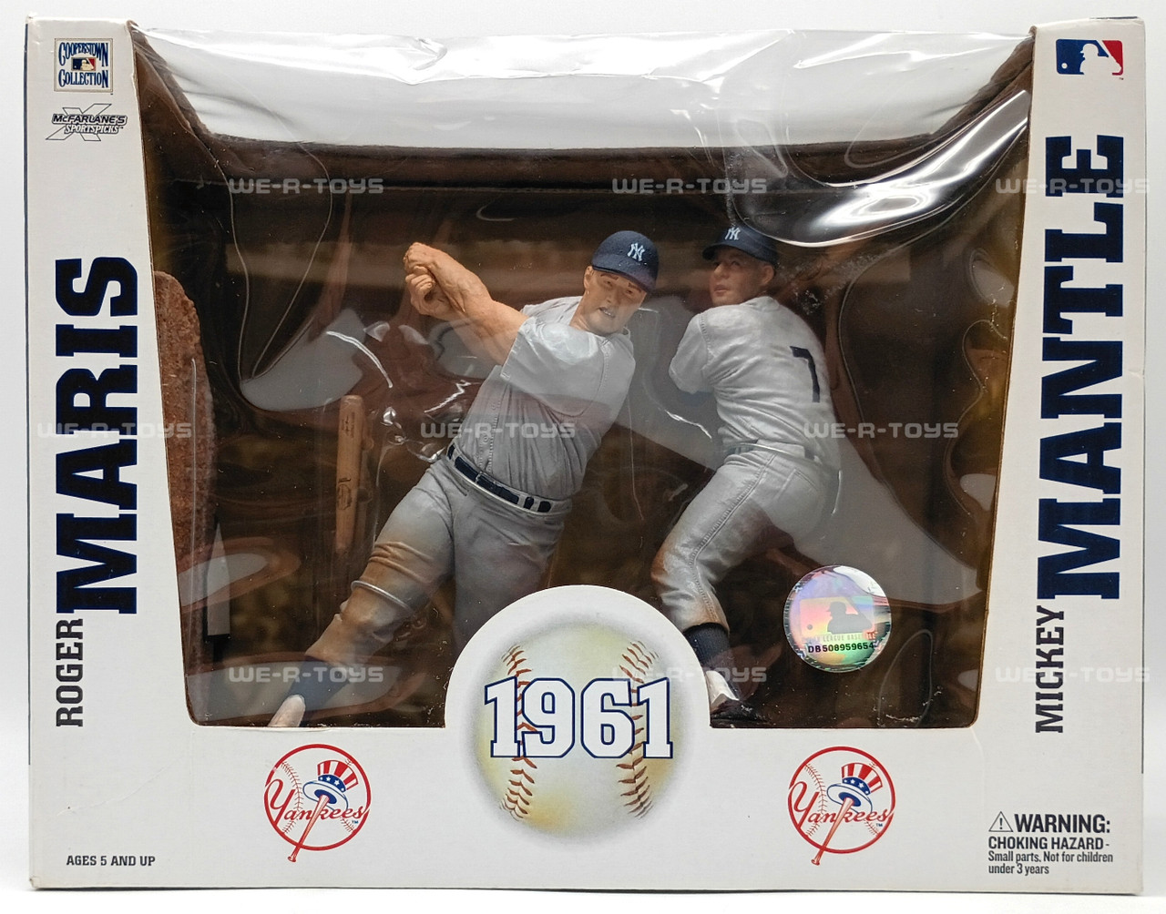 MLB New York Yankees Roger Maris & Mickey Mantle Action Figures