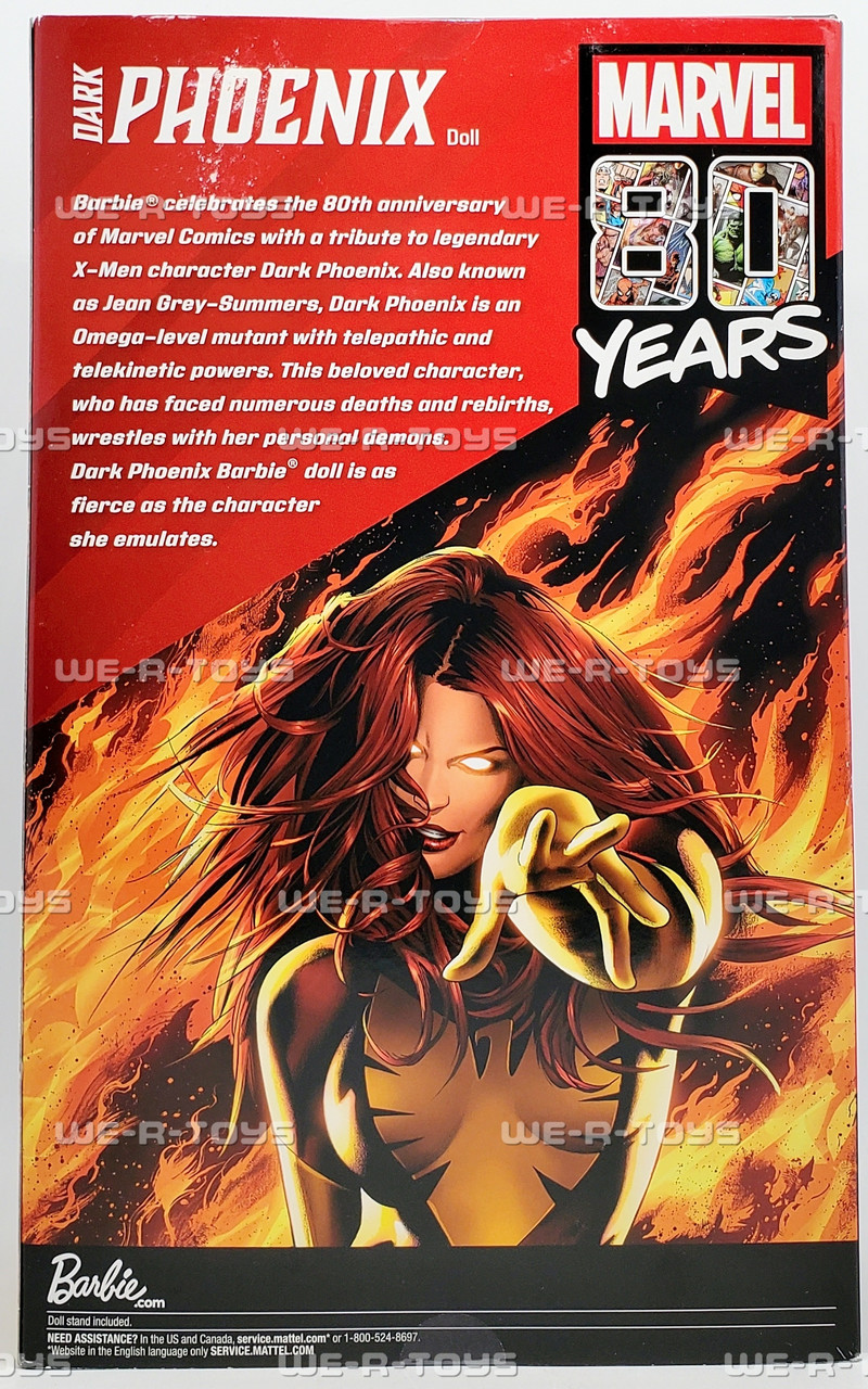 Dark Phoenix Marvel 80 Years Barbie Doll 2019 Mattel GLJ54 - We-R-Toys