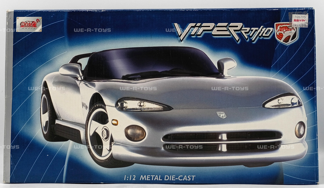Anson Dodge Viper RT/10 Green 1:12 Metal Die-Cast Limited Edition