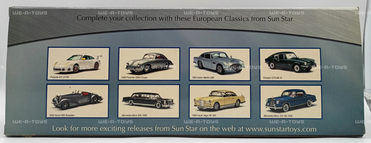 Sun Star Mercedes Benz 220 SE 1958 Silver 1:18 Metal Die-Cast