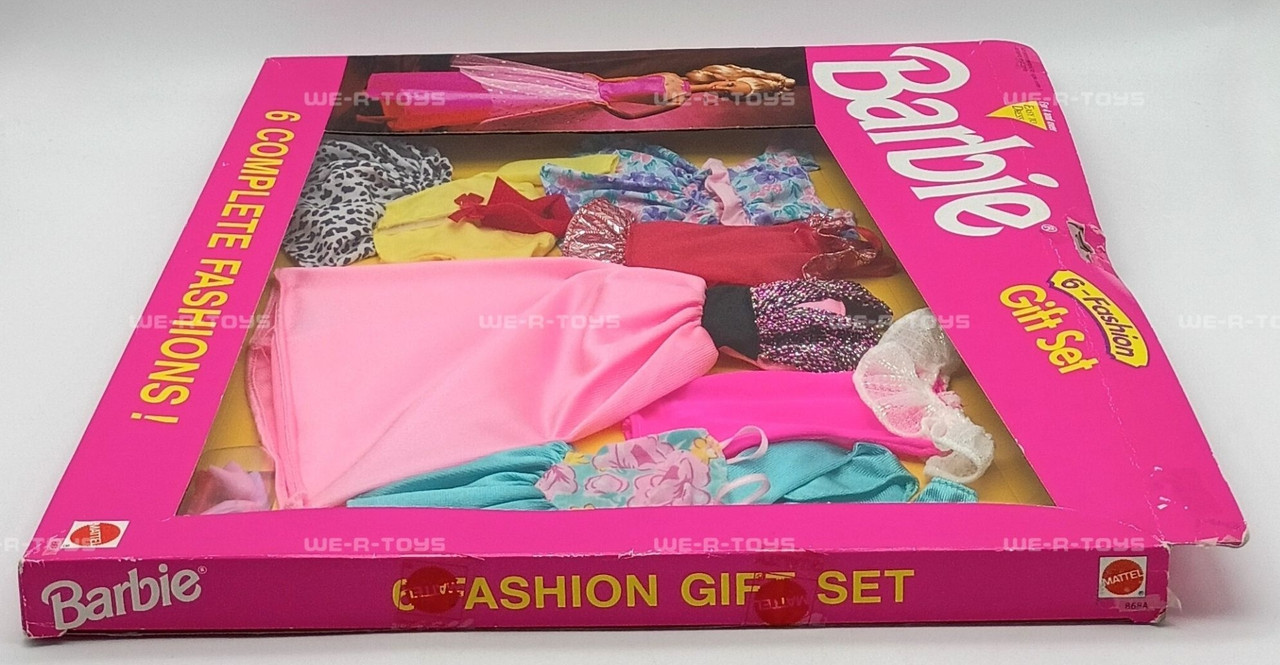 Barbie 6 Fashion Gift Set Easy To Dress Six Complete Fashions 1992