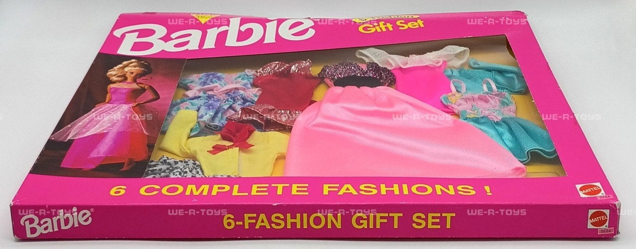 Barbie 6 Fashion Gift Set Easy To Dress Six Complete Fashions 1992
