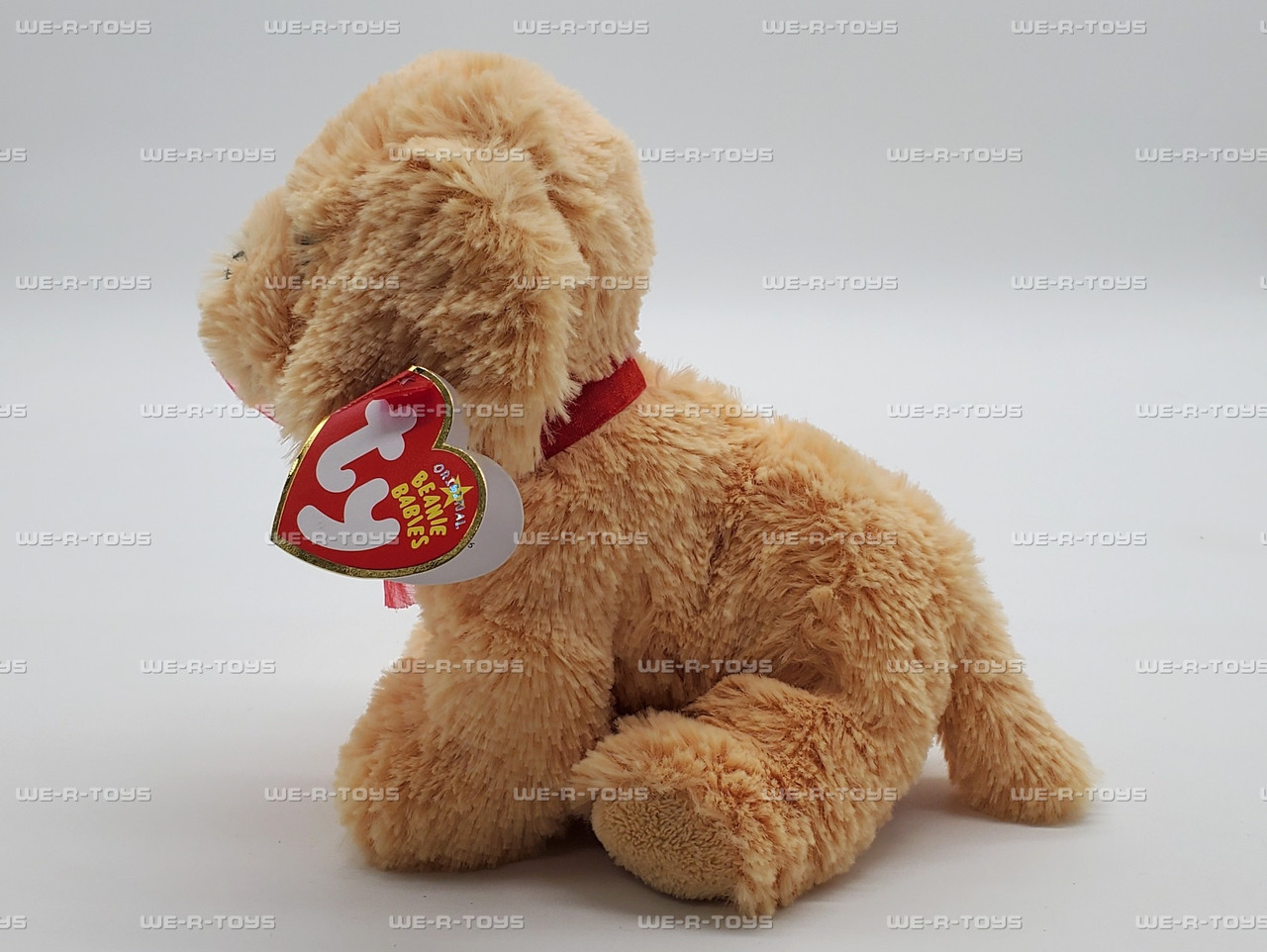 Ty Beanie Baby Pudding the Dog with Red Ribbon Plush 2006 - We-R-Toys