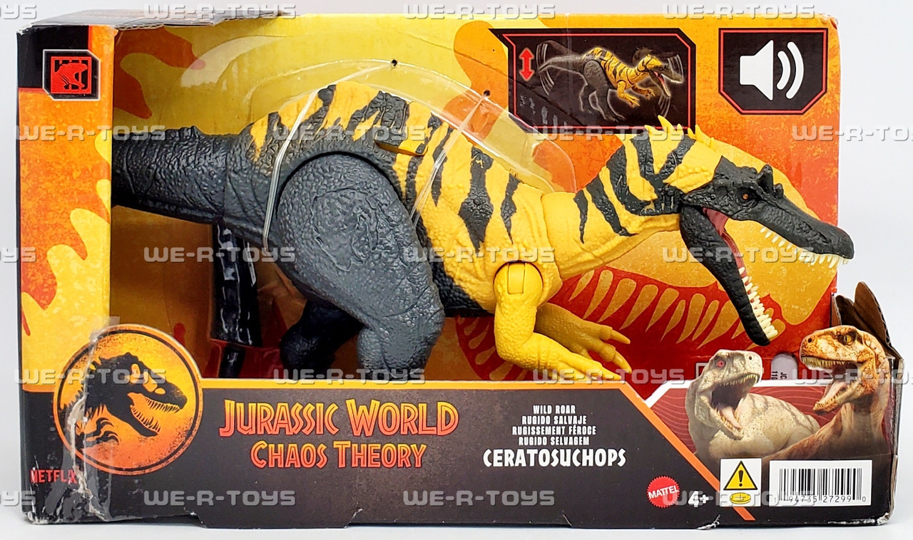 Jurassic World Chaos Theory Wild Roar Ceratosuchops Figure 2024