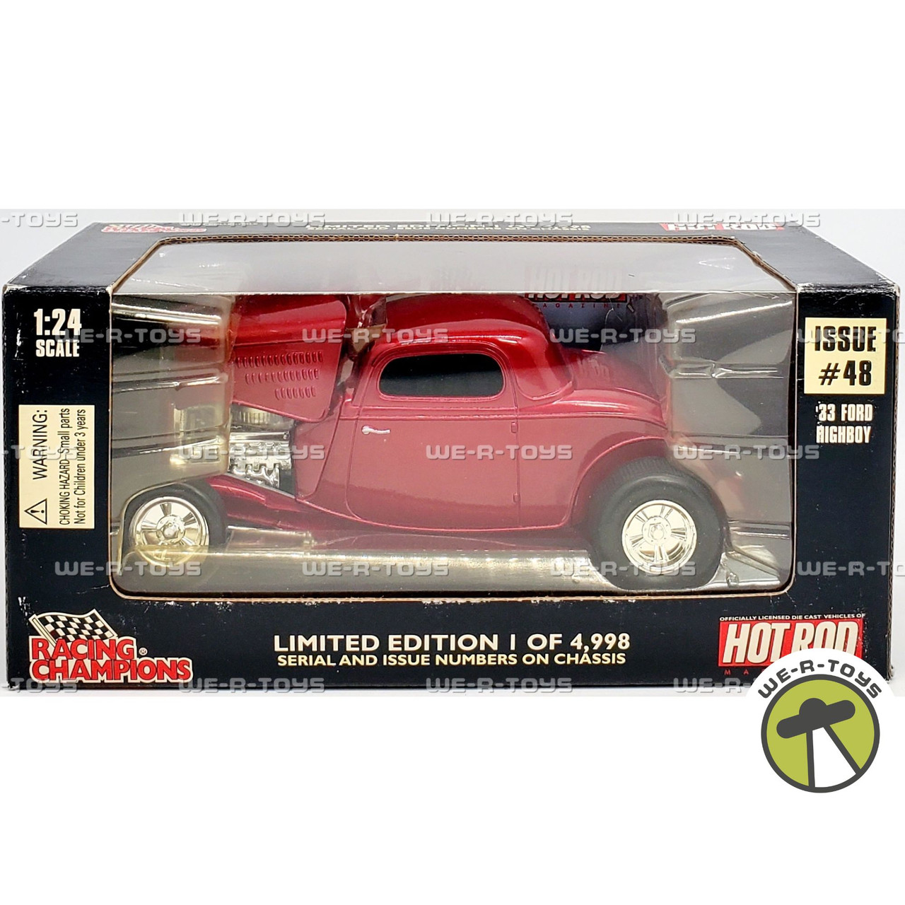 1933 Ford Highboy Hot Rod Magazine Issue 48 Red Diecast Racing