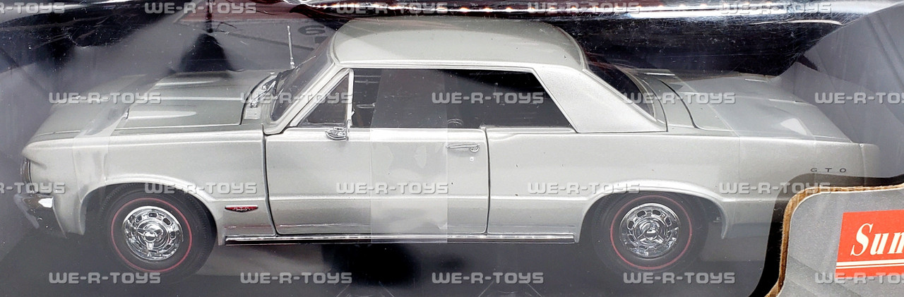 1964 Pontiac GTO Silver Metal Die Cast Car Sun Star 01821 - We-R-Toys