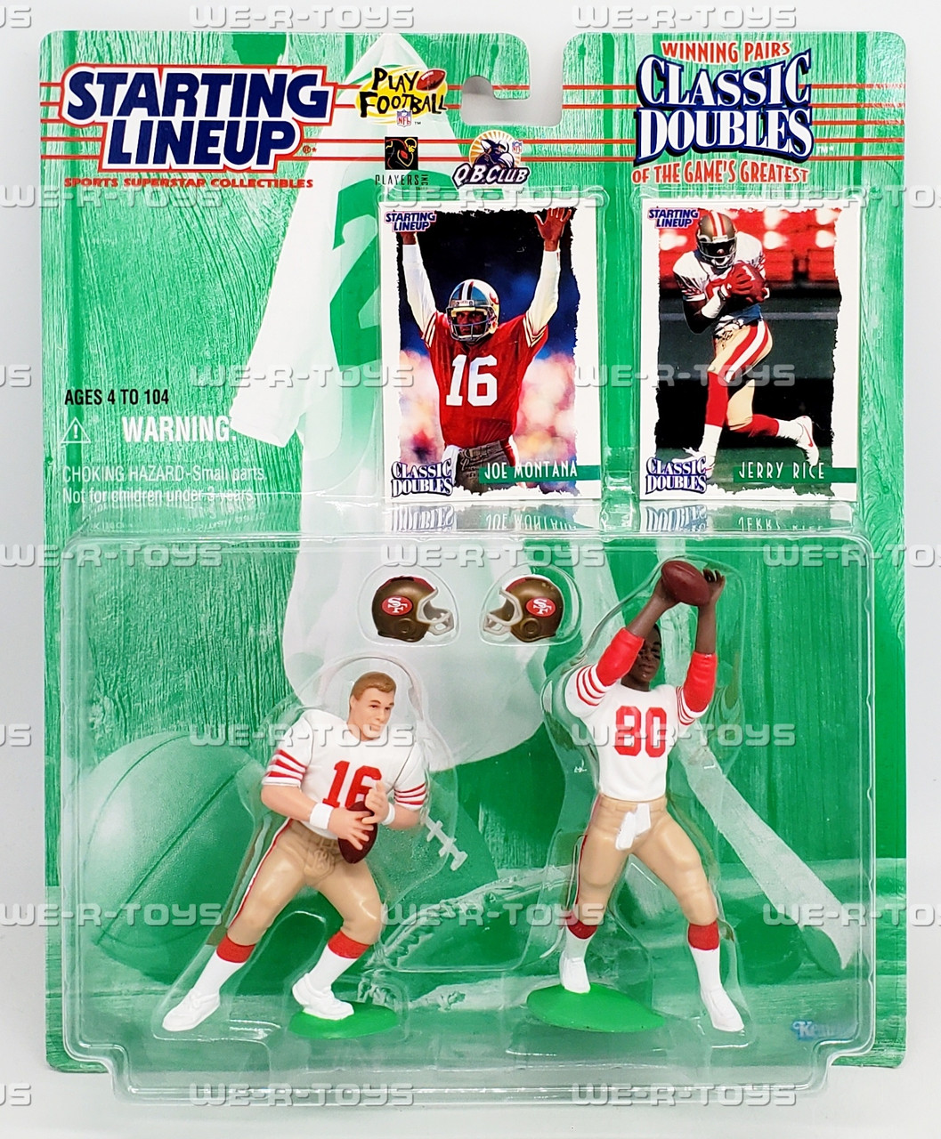 Joe Montana and Jerry Rice Starting Lineup Classic Doubles Figure