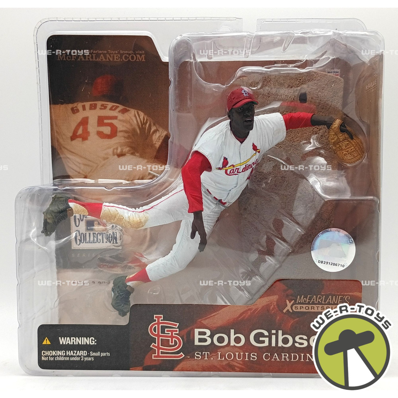 スポーツ MLB McFarlane Bob Gibson ST Cardinals MLB Bob Gibson #45 St. Louis Cardinals Baseball Figure McFarlane