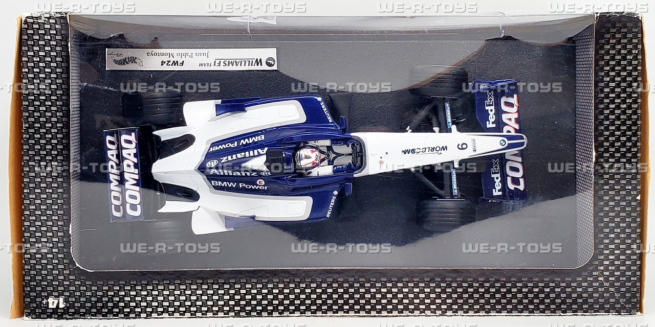 Hot Wheels Racing Williams F1 Team FW24 Juan Pablo Montoya Car