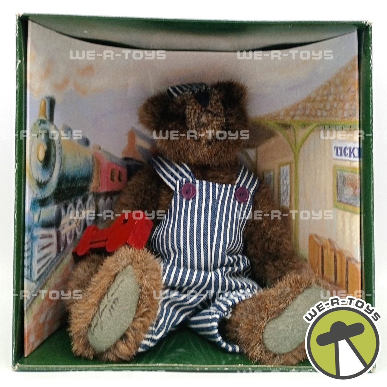Green Mountain Signature Mr. Steam Train Engineer Brown Bear 1997