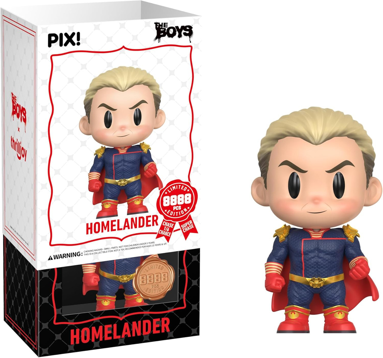 The Boys Homelander Pix! Vinyl Figure Blind Box - We-R-Toys