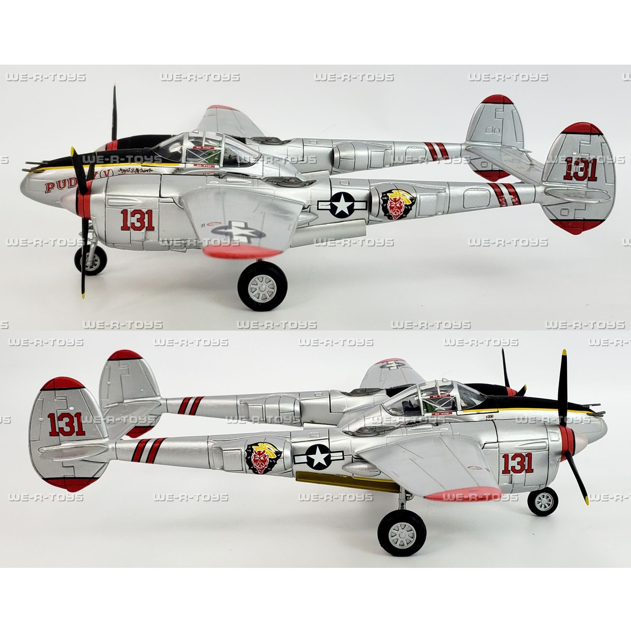 P38/F5 Lightning Armee de l'Air Pudgy V Model Airplane Franklin